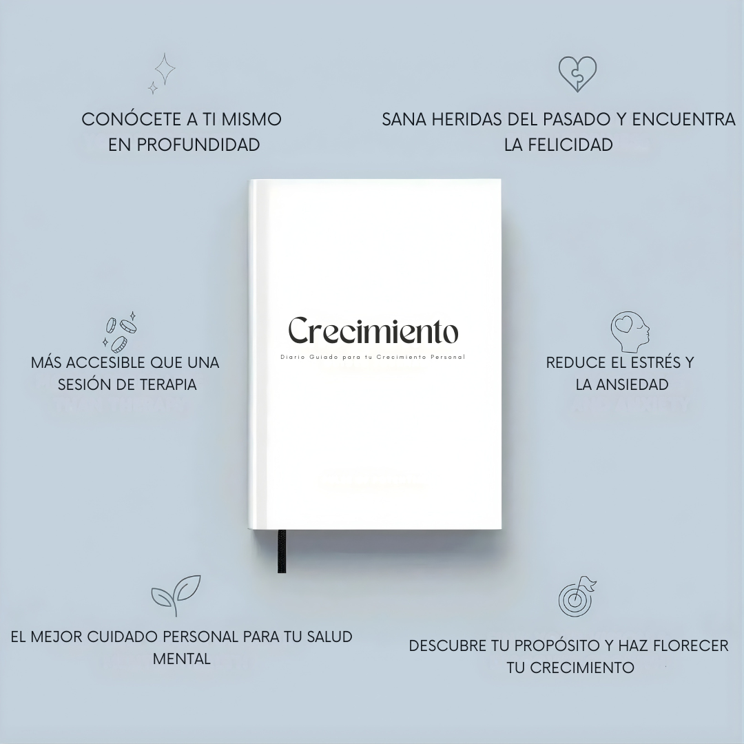 Crecimiento - diario guiado para tu crecimiento personal